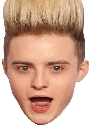 FoxyPrinting Jedward Edward 2018 Celebrity Cardboard Party Face Mask Fancy Dress