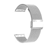 Microwear Watch Band,20mm Replacement Stainless Steel Metal Mesh Band,Quick Release Watch Strap Metal Bolt,Smart Watch Wristbands for Men Women（20mm Silver）