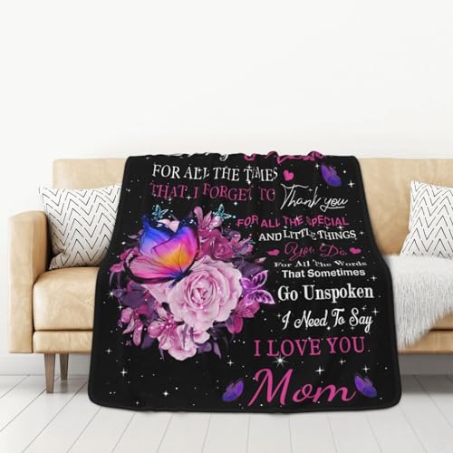 BMPUDERY Mothers Day for Gifts Mom Gifts to My mom Blanket from Daughter Son Birthday Mothers Day Valentine's Christmas for Women Presents Throw Blanket by BMPUDERY - Image 4