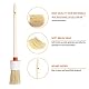 Sxutop 9 Stück Pinsel Rund Borstenpinsel Set Ø 20mm/25mm/30mm Rundpinsel Naturborsten Ringpinsel Runde Lackierpinsel für Hausgebrauch, Möbel, Auto Reinigung,Streichen Wänden (3 Größe)
