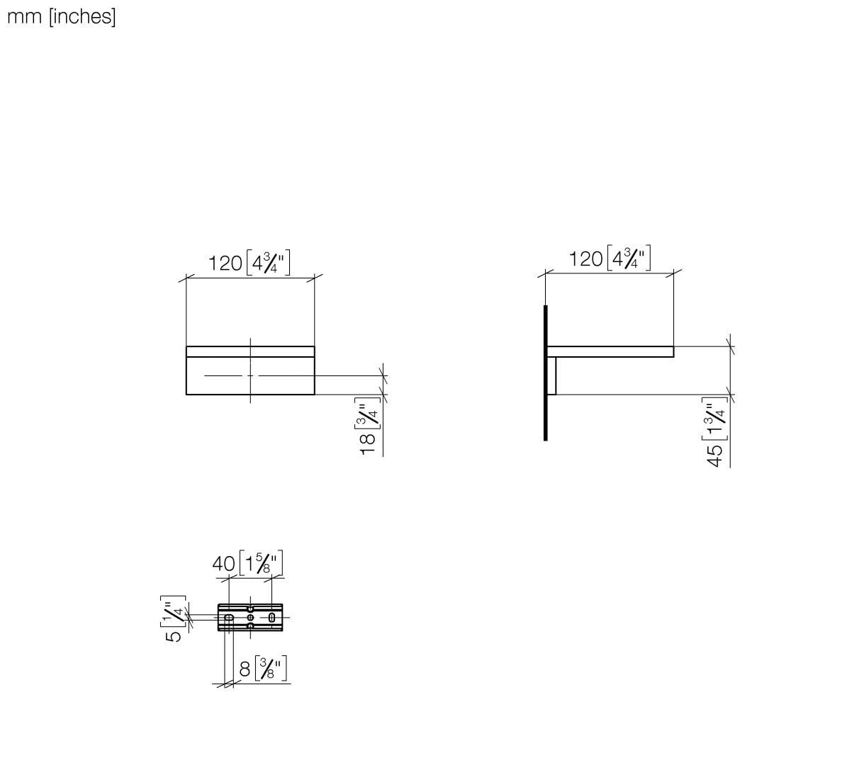Jabonera Dornbracht, Modelo de Pared, 83410780-00, Color: Cromo