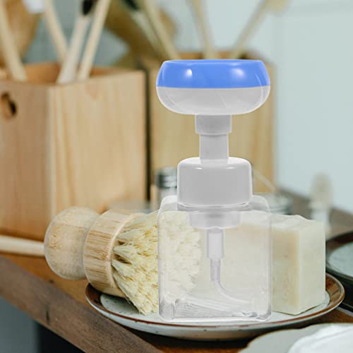 Zerodeko Foaming Hand Soap Foaming Soap Dispenser 2pcs 250ml Cute Cat Paw Flower Shape Foam Soap Pump Bottles Empty Plastic Facial Shampoo Containers for Kids Liquid Hand Soap2