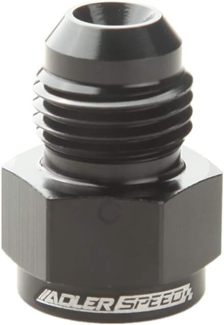 AdlerSpeed Aluminum -4 an Female to -6 an Male Flare Reducer Expander Fitting Adapter Black