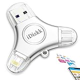 Mfi Certified iDiskk 1TB iPhone 15 Photo Stick for iPhone Flash Drive USB -C iPad Pro Android Samsung for iPhone 15/14/14 PRO/13/13 PRO/12 pro/12 mini/11/11/Pro/XR/X, Memory Stick for PC,MacBook