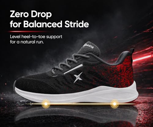 Image of Kraasa Men's Running Shoes | Breathable Mesh Upper | Lightweight Phylon Sole | Cushioned EVA Insole | Comfortable Sports & Casual Sneakers for Gym, Walking & Daily Use