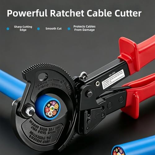 Cortacables con trinquete para cables de cobre y aluminio de hasta 240 mm² 8