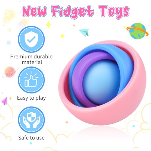 Image of Fidget Toys Adults Pack, Fidget Spinner Set for Kids, Sensory Toys Boys Girls Teens Eaeter Egg Stuffers Party Favors, ADHD Autism Stress Relief Finger Toys, Gift for Birthday