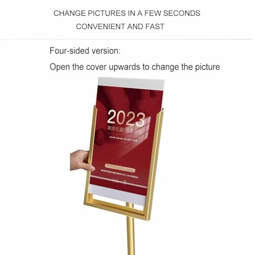 Soporte de póster resistente para acera y exhibición de suelo, soporte duradero para carteles y carteles de espuma