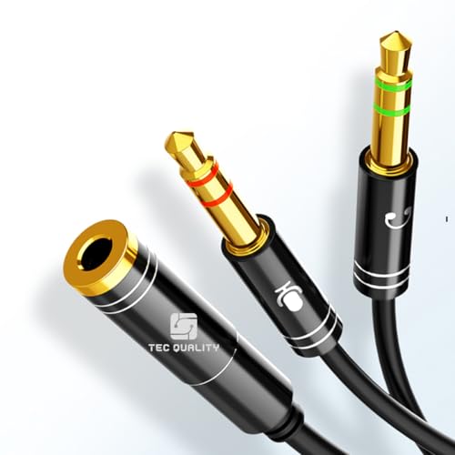 Cabo Adaptador Y P3 Fêmea p Combo 2 P2 Macho, Conecte Fone e Microfone Separados PC, Notebook, Ideal