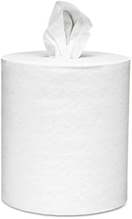Scott 01032 Roll-Control Center-Pull Towels, 8 x 12, White, 700/Roll, 6 Rolls/Carton