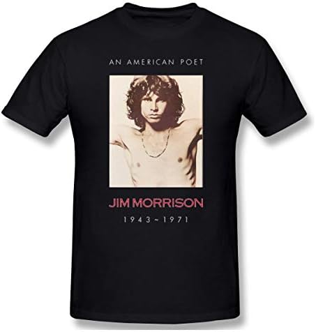 Jim Morrison Show Me The Way To Next Whiskey Bar Doors Logo Men's T-Shirt X-Large Black