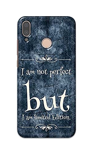 Image of Printed Hard Back Cover Case for Huawei P20 Lite | Huawei Nova 3e Back Cover (I Am Not Perfect I Am Limited Edition) -1803