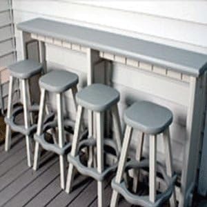 bebebao Spa Bar and Counter, Taupe/Beige, 36 Inches Long by 36 Inches High