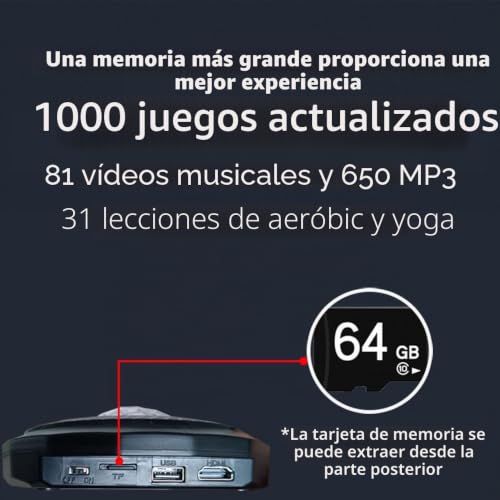 Alfombra de baile HDMI para dos personas con juegos interactivos 3
