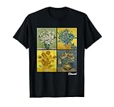 Kunstgeschichte, Kunstmaler T-Shirts und Kleidung - Moderne Kunst Malerei, Vincent van Gogh - Schwarz, Klein, Kurzarm, T-Shirt