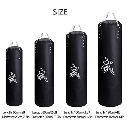 Sfeexun Punching Bag For Man Women Kids, Indoor/Garden Boxing Bag Unfilled Heavy Bag Set With Punching Gloves, Chain, Ceiling Hook For Mma, Kickboxing, Muay Thai, Karate, Taekwondo #TOP2