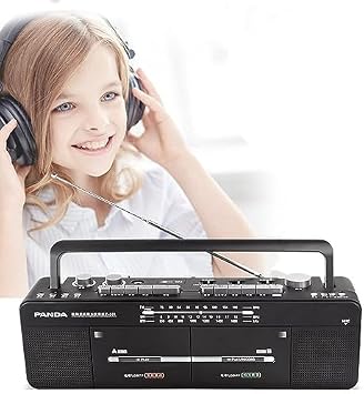 Cassette Player Recorder Cassette Boombox Radio, AM/FM Radio, Double Tape Player, FM/SW/WM Radio - MP3/U Disk, TF Card Playback, One Click Recording/Transfer