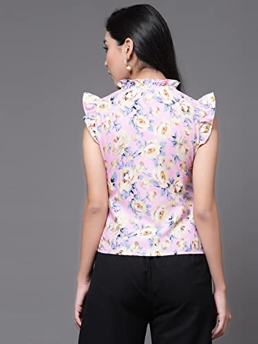 Image of OOMPH! Women's Crepe Floral Relaxed Fit Shirt