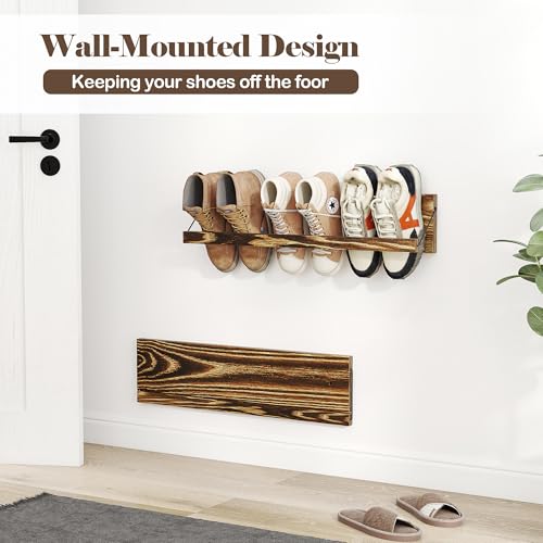 Étagère à chaussures murale fin et peu encombrant pour libérer les sols - 5