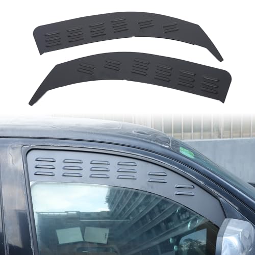 Car Air Vent Blinds Louver Cover Compatible with Toyota Tundra 2014-2021,Car Privacy Window Louvers Sun Shade Cover,Wind Vent Air Deflector Accessories Side Window Glass Blinds (Front Window)
