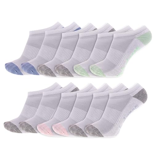 New Balance Performance Cushioned No Show Socks (6 & 12 pair)