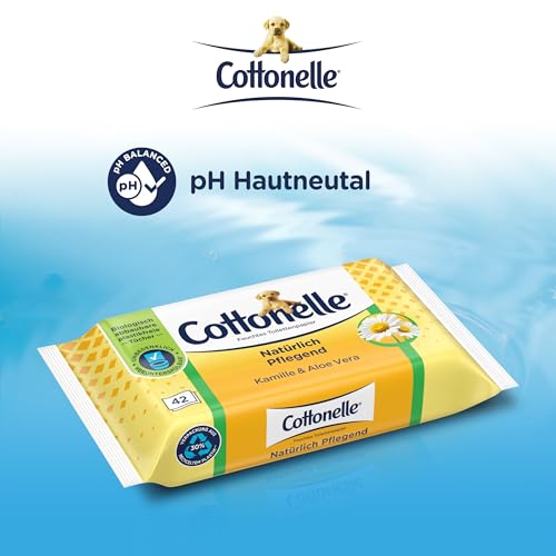 Cottonelle feuchtes Toilettenpapier, Kamille & Aloe Vera, 12 x 42 Tücher – Ansicht 3