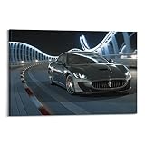JUNNA Supercar Poster für Maserati GranTurismo Sportauto, 