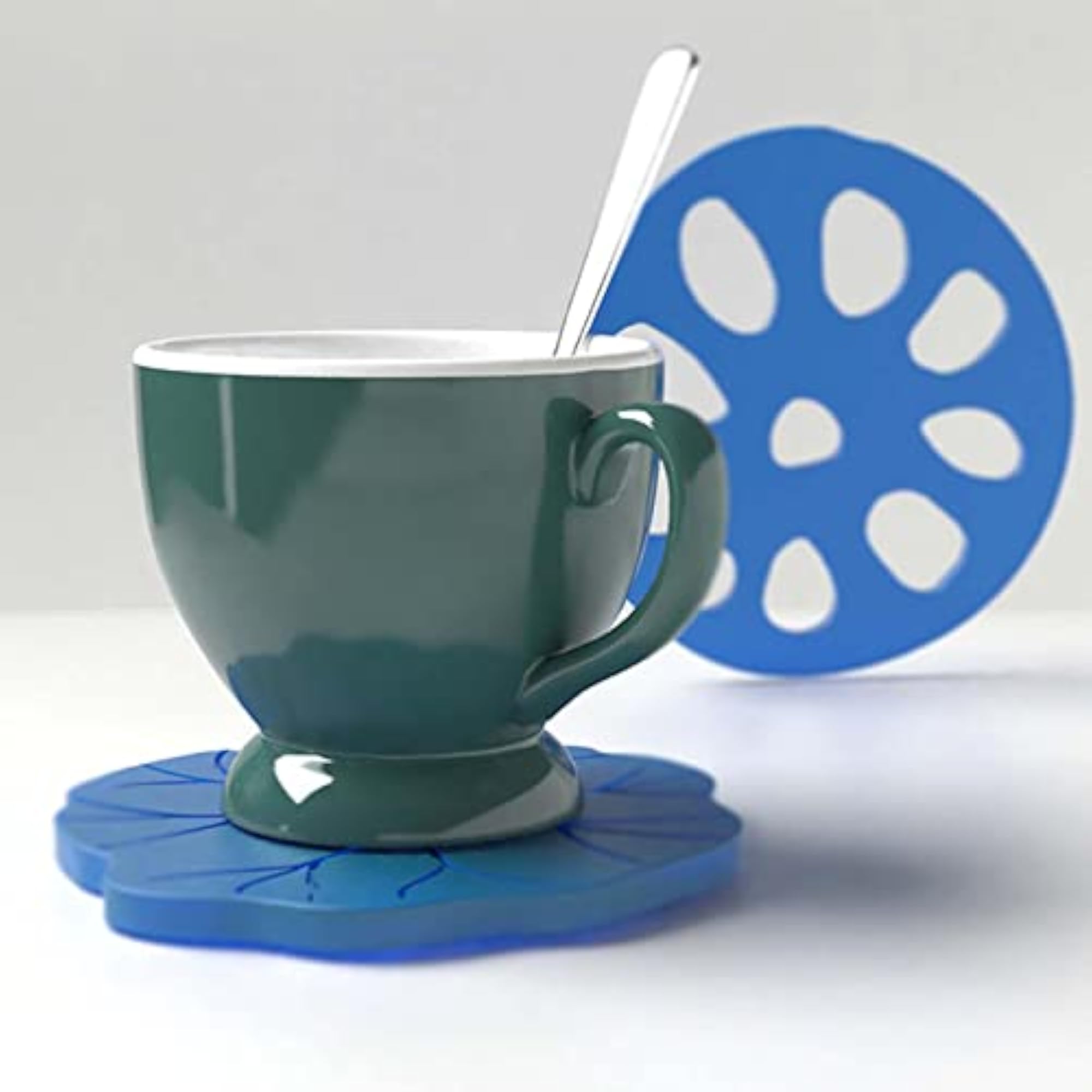 Coaster Resin Casting Silicone DIY Epoxy Candle Making Cup Mat Tray, 5Pcs