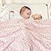 Yurhap Leopard Print Baby Blanket Fleece Baby Blankets for Girls, Ultra Soft Cozy Fluffy Infant Toddler Newborn Receiving Blankets for Crib Stroller, 30