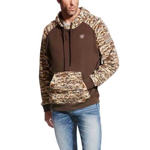 Image of Ariat 10022684LTR Men's Patriot Hoodie Desert DIGI CAMO LTR