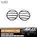 Bekantogy Car Front Fog Lamps Cover Fog Light Guards Cover Compatible with Ineos Grenadier 2022 2023 2024+ Lamp Exterior Frame Protection Kit Car Lights Protection Accessories 2PCS (Black)