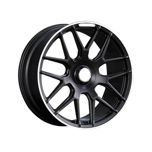 BDWYFAC 2pcs Custom 18 19 20 21 22 Inch Forged Wheels Aluminum Alloy Car Rims Compatible for Mercedes AMG(BLACK1_21IN.)