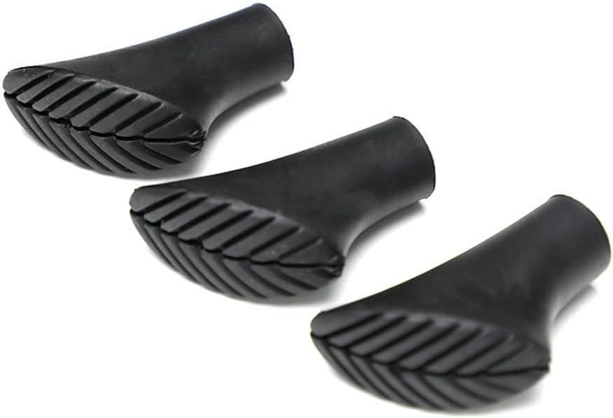 Trekking Pole Nordic Walk Stick Cane Outdoor Camp Hike Protector Cap Tip Rubber (D As Show)