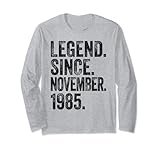 Photo Gallery camicia di compleanno retrò 1985 november born legend dal maglia a manica Photo Gallery camicia di compleanno retrò 1985 november born legend dal maglia a manica