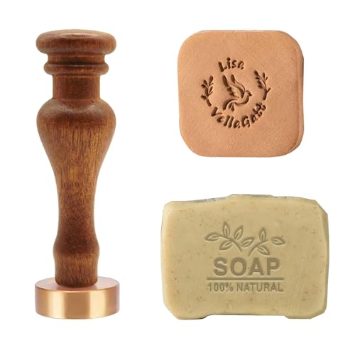 Custom Soap Stamp Personalized Logo Soap Stamp for Soap, Ice Cube and Clay (Handle06)