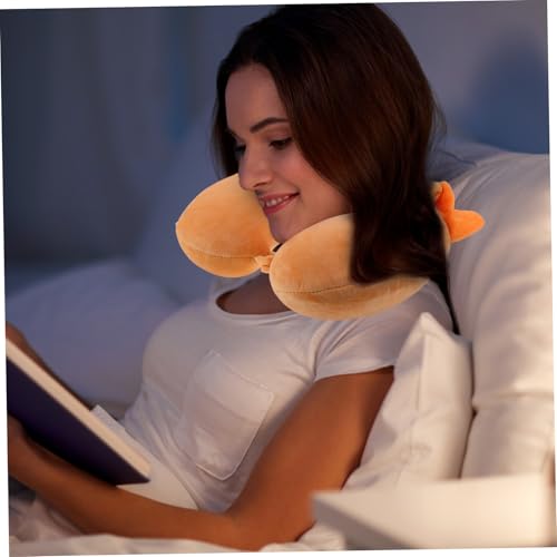 Almohada de espuma viscoelástica 35x30x10 cm naranja miniatura 4