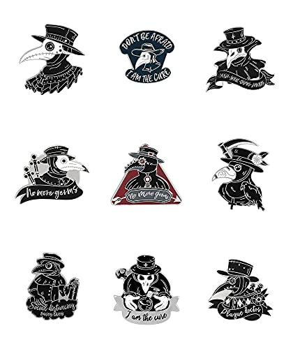 Plague Doctor Bulk Enamel Pins Set Anime Pins For Backpacks Aesthetic Gothic Punk Pins For Jackets Hats Clothes #TOP21