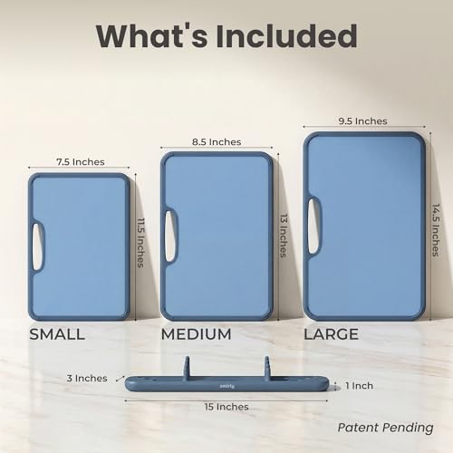 Set de tablas para cortar de plástico SMIRLY, 3 piezas miniatura 2