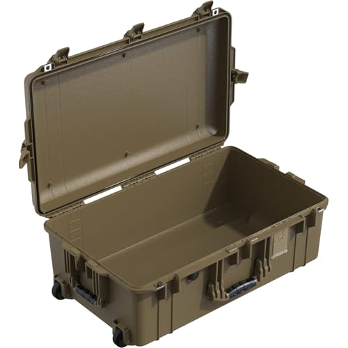Image of Pelican Air 1595 Multi-Purpose Hard Case no Foam (Empty Case) for Camera, Drone, Equipment, Gear, Electronics, Overlanding, Camping, Travel and Pistol (OCP Tan)