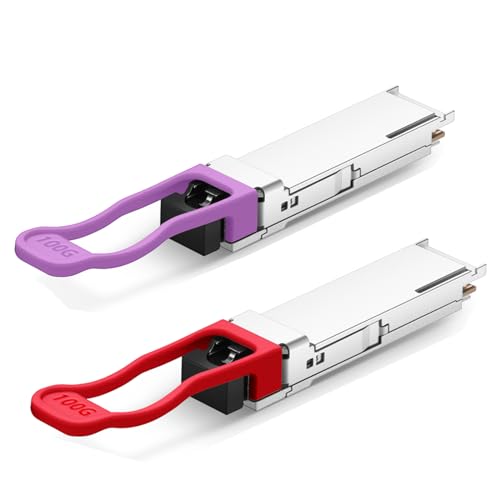 Image of QSFPTEK 100GBASE-BX10 BiDi QSFP28 Module, 100gbe Optical Ethernet Transceiver, 10km DDM LC SMF Compatible for Cisco QSFP28-100G-BX10-D(1271nm-TX /1331nm-RX) / QSFP28-100G-BX10-U(1271nm-TX /1331nm-RX)
