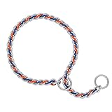 Terrain D.O.G. Laced Chain Slip Collar, 20-inch x 3.5 mm, Blue/Orange