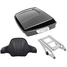 Vivid Black Chopped Tour Trunk Luggage Kit Fit for Harley Davidson Touring Road King Road Glide Street Glide and Select CVO Models 2014-2025
