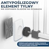Hoffenbach 4x Podkładki Ochronne na Ścianę do Bramki Schodowej i Drzwiowej – Prostokątne Nakładki Ochronne do Bramki Rozporowej – Ochrona Ścian i Drzwi bez Wiercenia