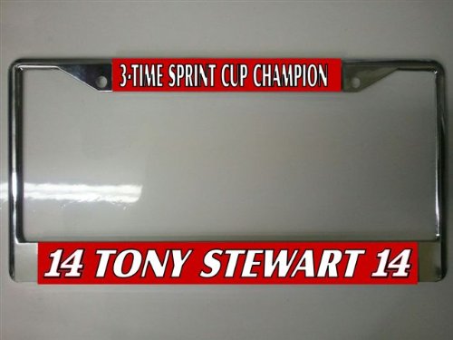 212 Main LPO152 Tony Stewart No. 14 Champ License Plate Frame Free Screw Caps with This Frame