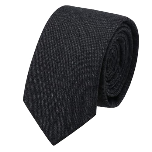Image of Cotton 2.56'' Skinny Ties for Men, Neckties for Casual, Business | Solid color ties for men for party, daily use, dating, office