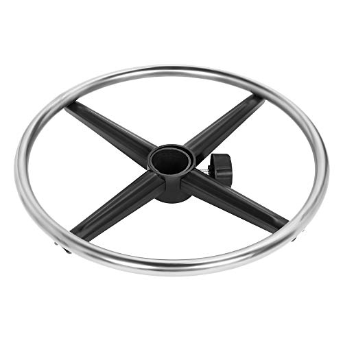 Kaleurrier Metalen Chrome Voetsteun Voetring voor Studio Opstellen Stoel Kantoor Kruk Salon Kruk, 16 inch