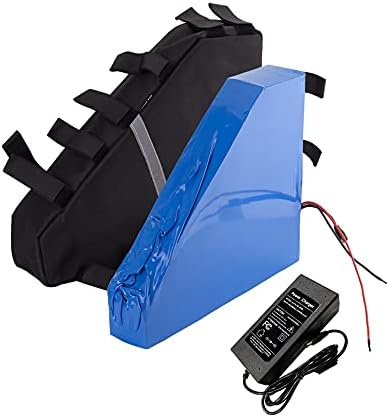 With charger 52V 48V 56Ah 14S16P ebike battery Li-ion triangle bag electric bicycle Tricycle motorcycle 360x310x90x120x365x90mm