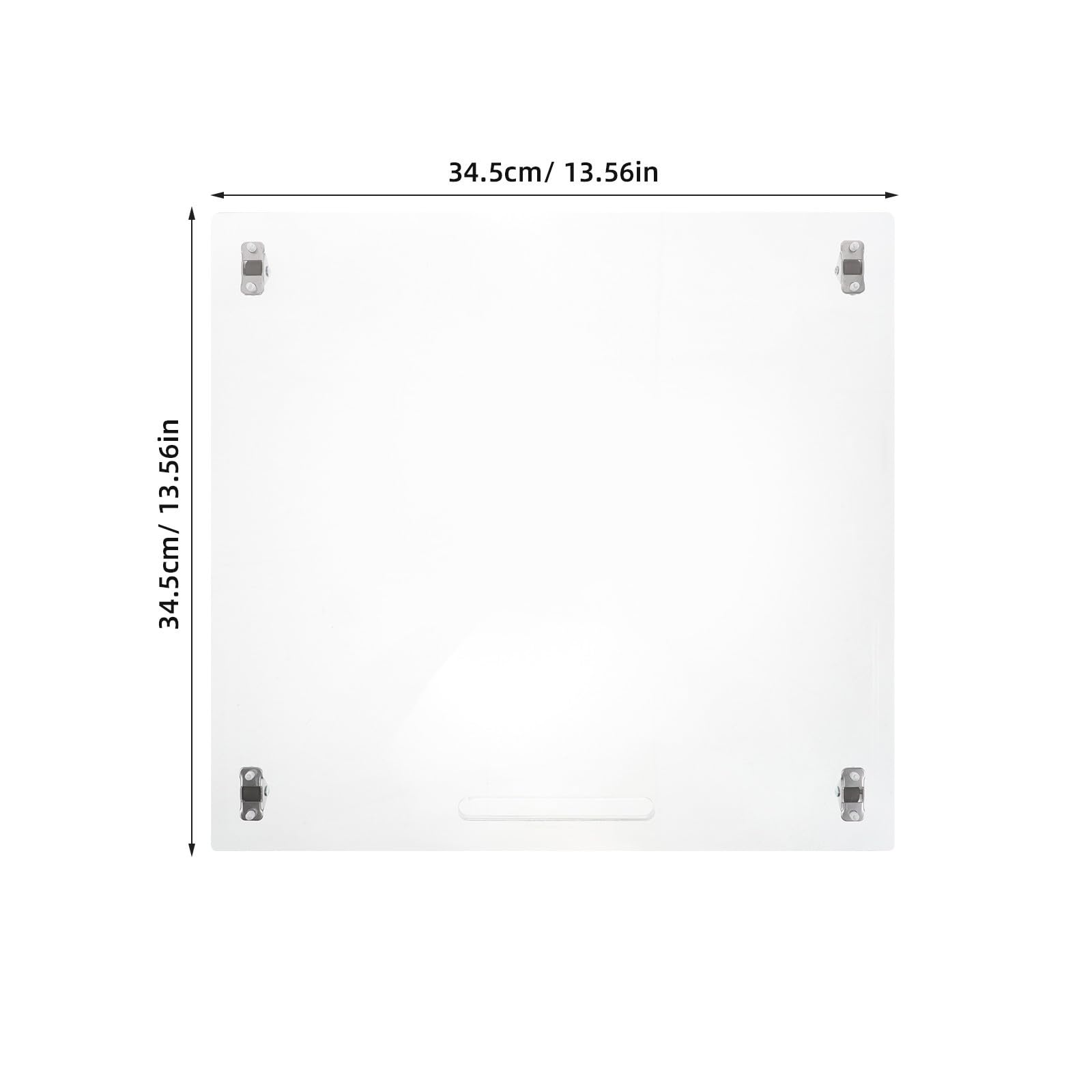Hemobllo Acrílico, Bandeja Deslizante para Cafetera con Ruedas de Goma 13.6x13x0.9, Bandeja Debajo Cafetera, para Batidora de Pie y Molinillos de Café, Hogares y Cafeterías Compactas