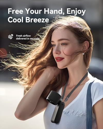 Image of Handheld Portable Turbo Fan with Ice Cooler, Speed (1-199) 5500mAh Rechargeable Personal Fan,[20H Cooling Time] [20000 RPM] Small Pocket Fans for Travel /Outdoor /Office, Black Hot Pink