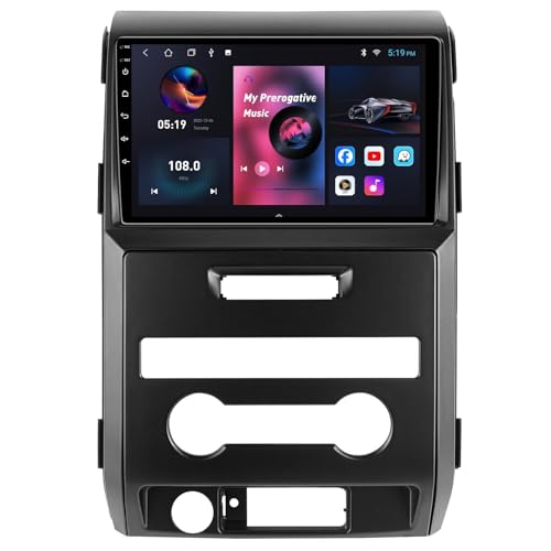 5G-WiFi 8�R�A (4G+64G) �J�[�X�e���I���W�I �t�H�[�h F150 F-150 2009-2012�p 9�C���` IPS HD �^�b�`�X�N���[�� �J�[���W�I ���C�����X CarPlay Android Auto�AGPS FM/AM/SWC Bl